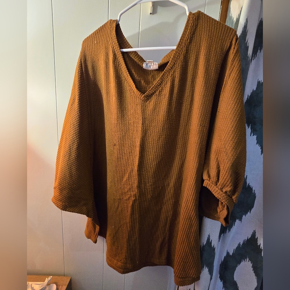 LuLaRoe Brown Blouse Elegant Top